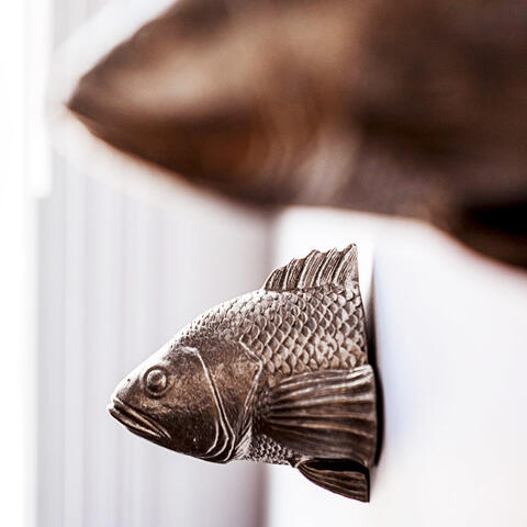 decorative fish on wall