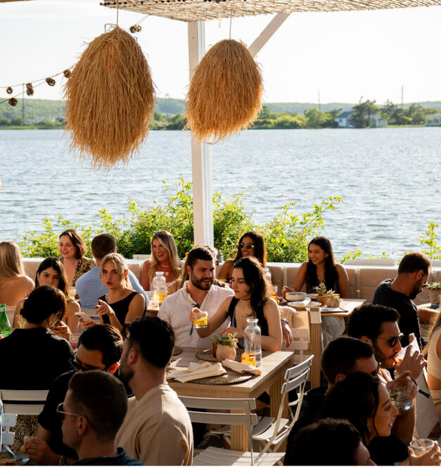 surf lodge hotel outdoor seating